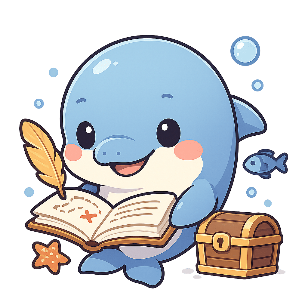 水滴藍寶 Dolphin 角色圖